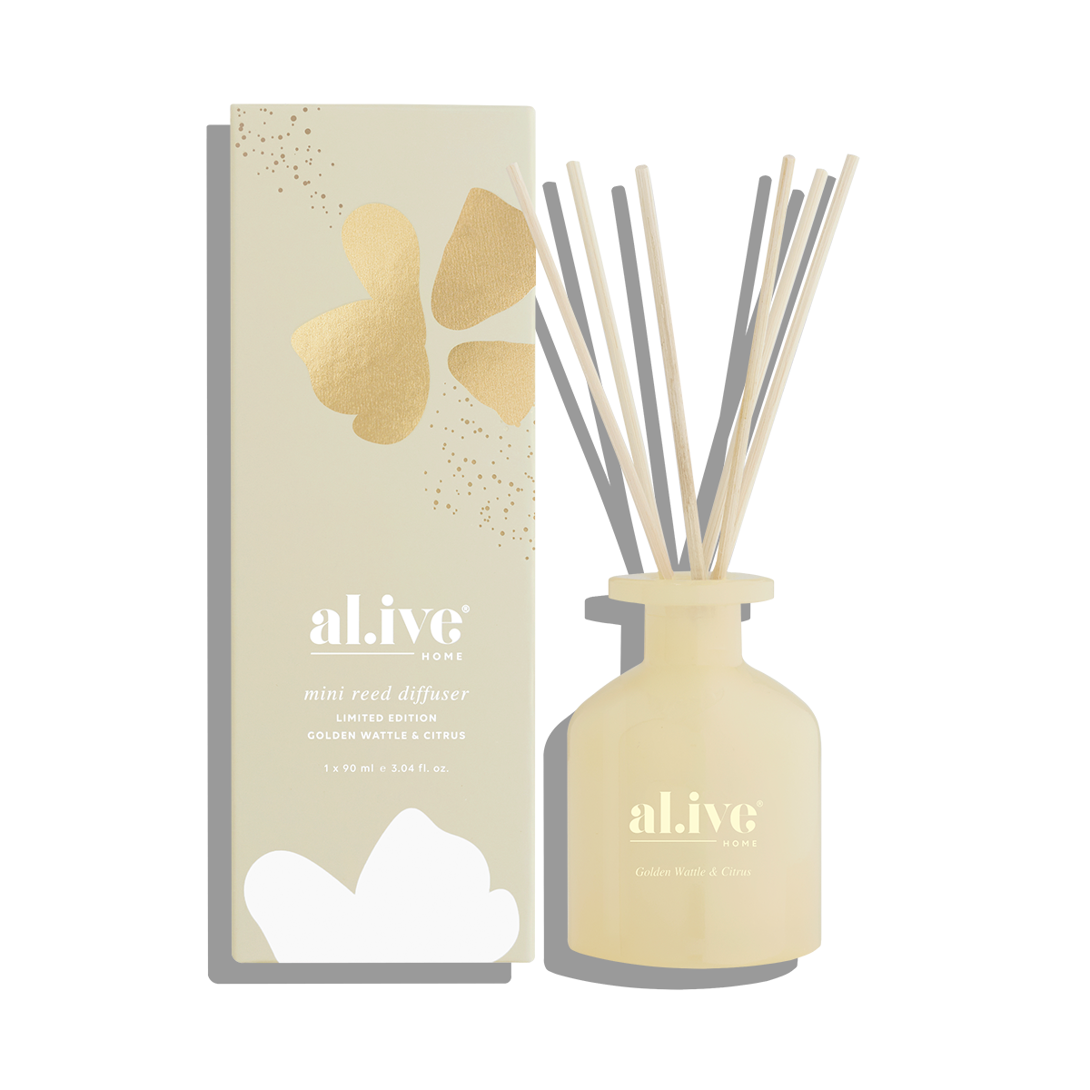 Mini Reed Diffuser - Golden Wattle & Citrus Pack